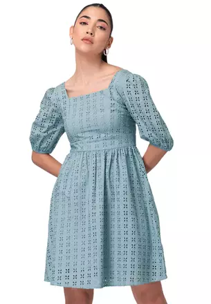 sachin and babi light blue dress Delicious Pastel Dresses – Suzannah London main image 1