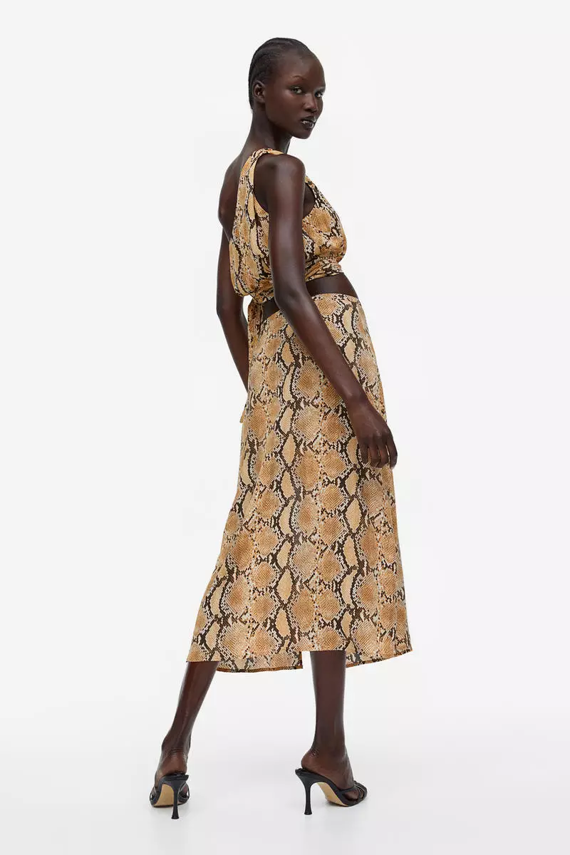 Crêpe skirt