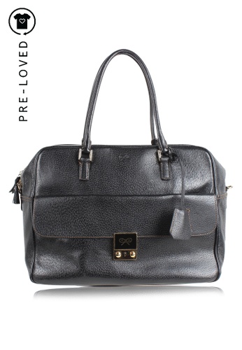 Buy Anya Hindmarch Pre Loved Anya Hindmarch Black Bag Online Zalora Malaysia