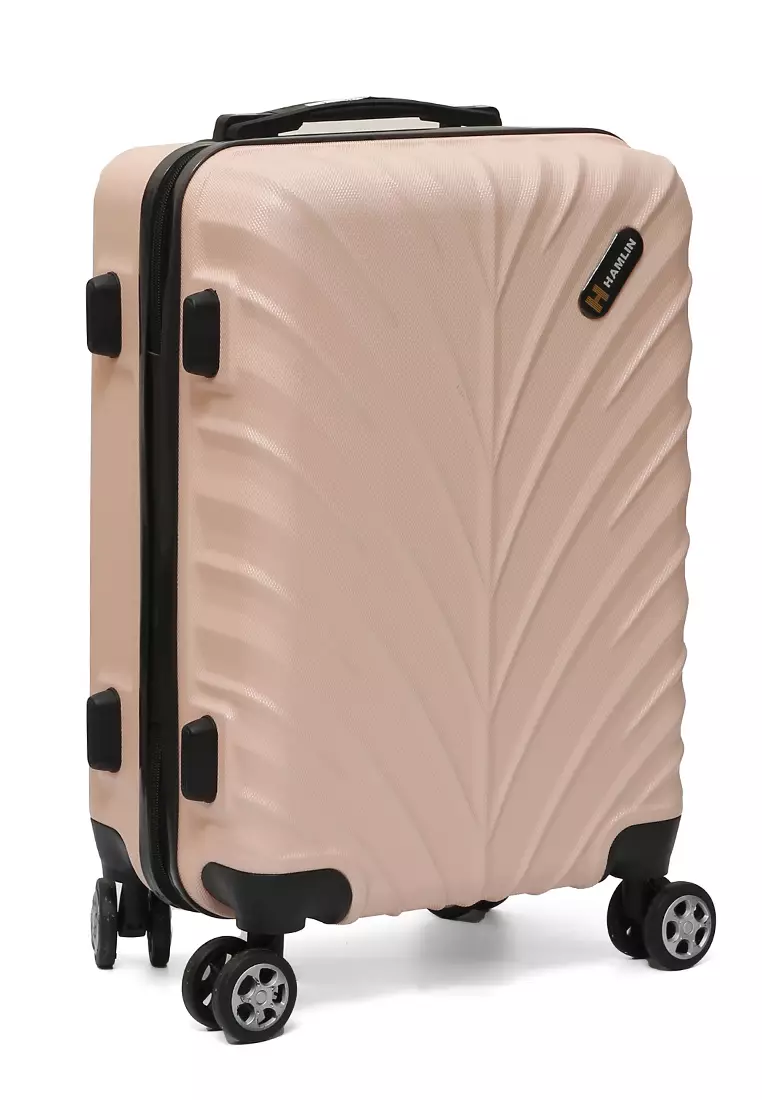 Carlton Tas Koper Hardcase Unisex Size 20Inch Suitcase Combination Lock Large Compartment Material ABS+PVC Coated ORIGINAL - Light Coral