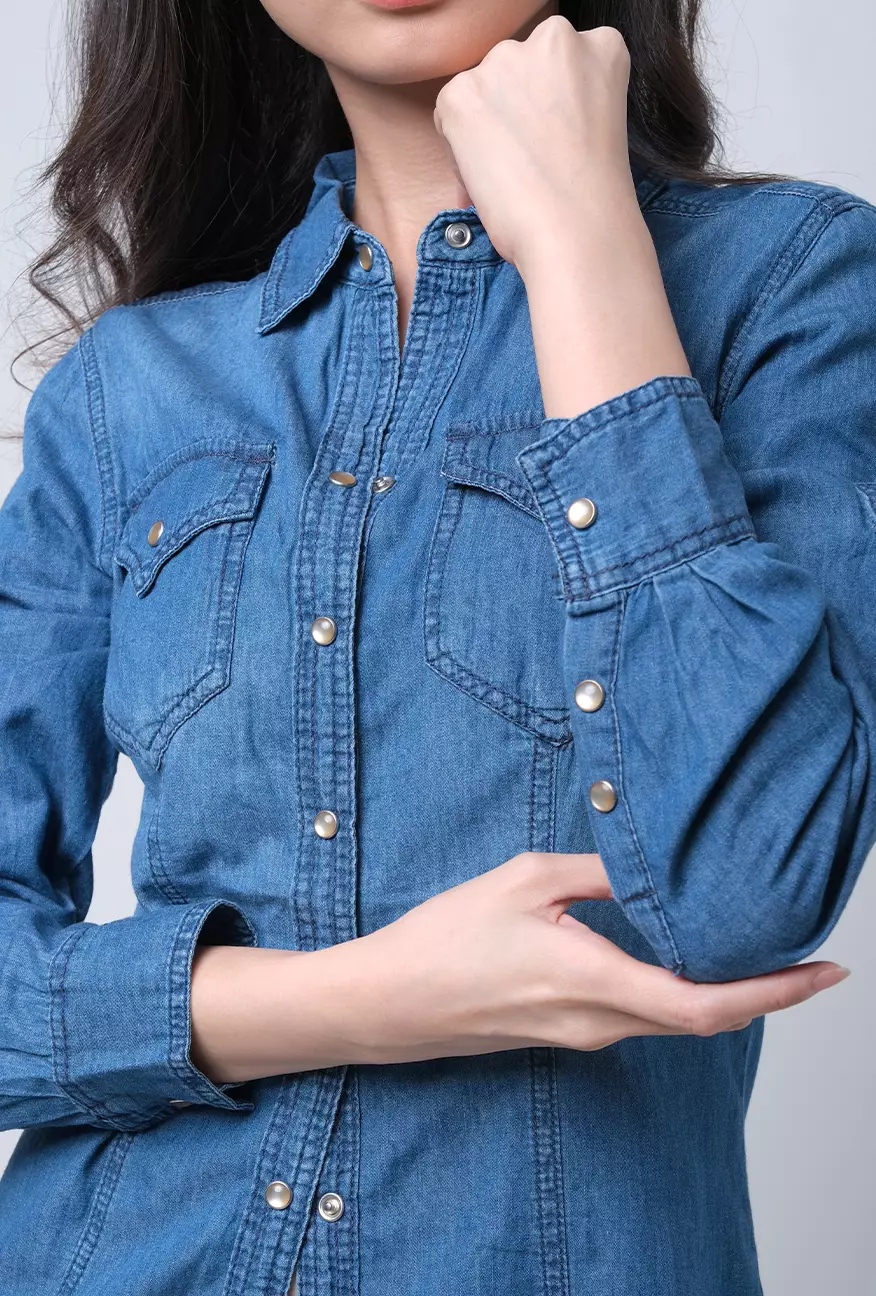 Kemeja Wanita Princess Medium Blue