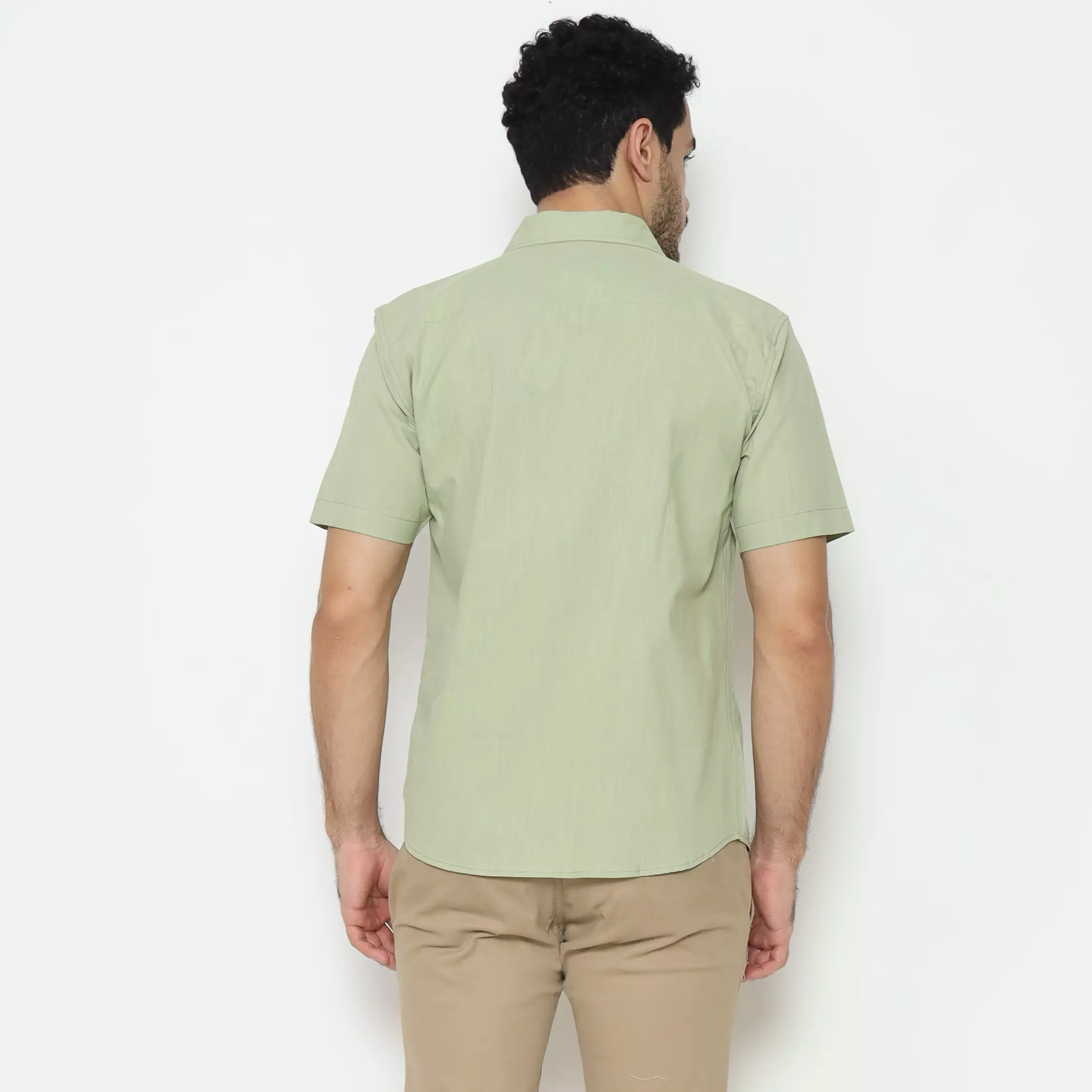 AMK Kemeja Pria Lengan Pendek SHS Ambara S/S Sage Green