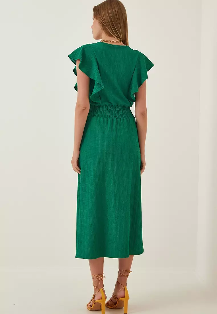 Ruffle Textured Dress