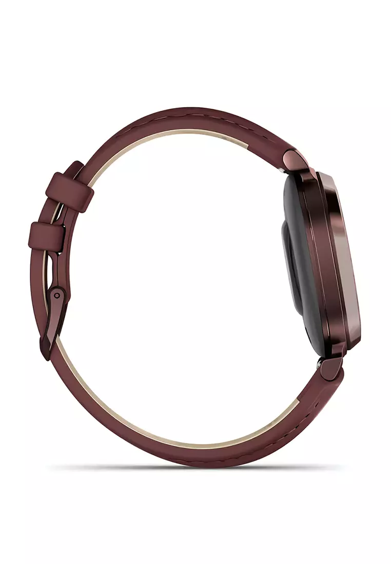 Garmin Lily 2 Classic - Jam Tangan Pintar Wanita - Smart Watch - Dark Bronze with Mulberry - 010-02839-61