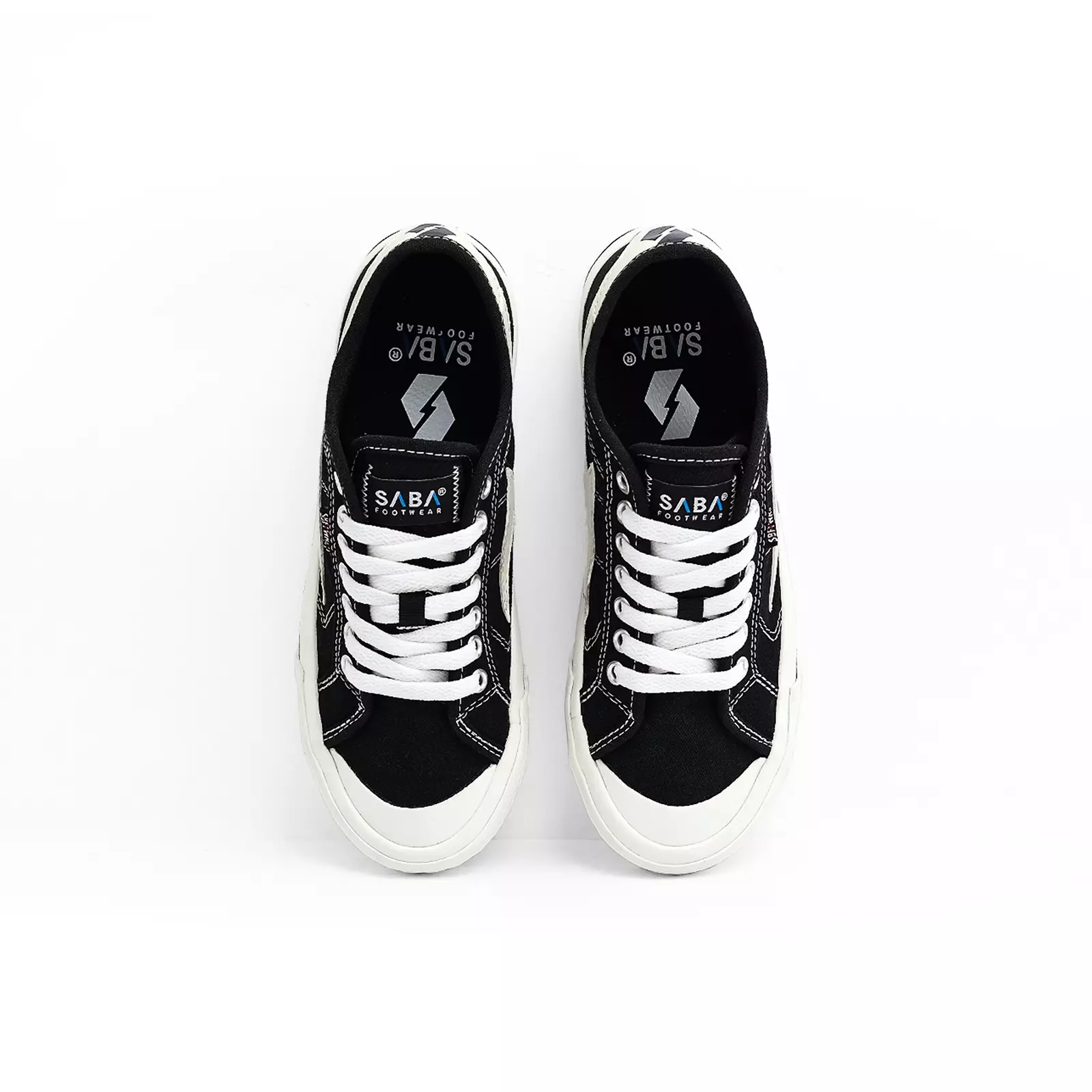 SABA Titan Low Black White