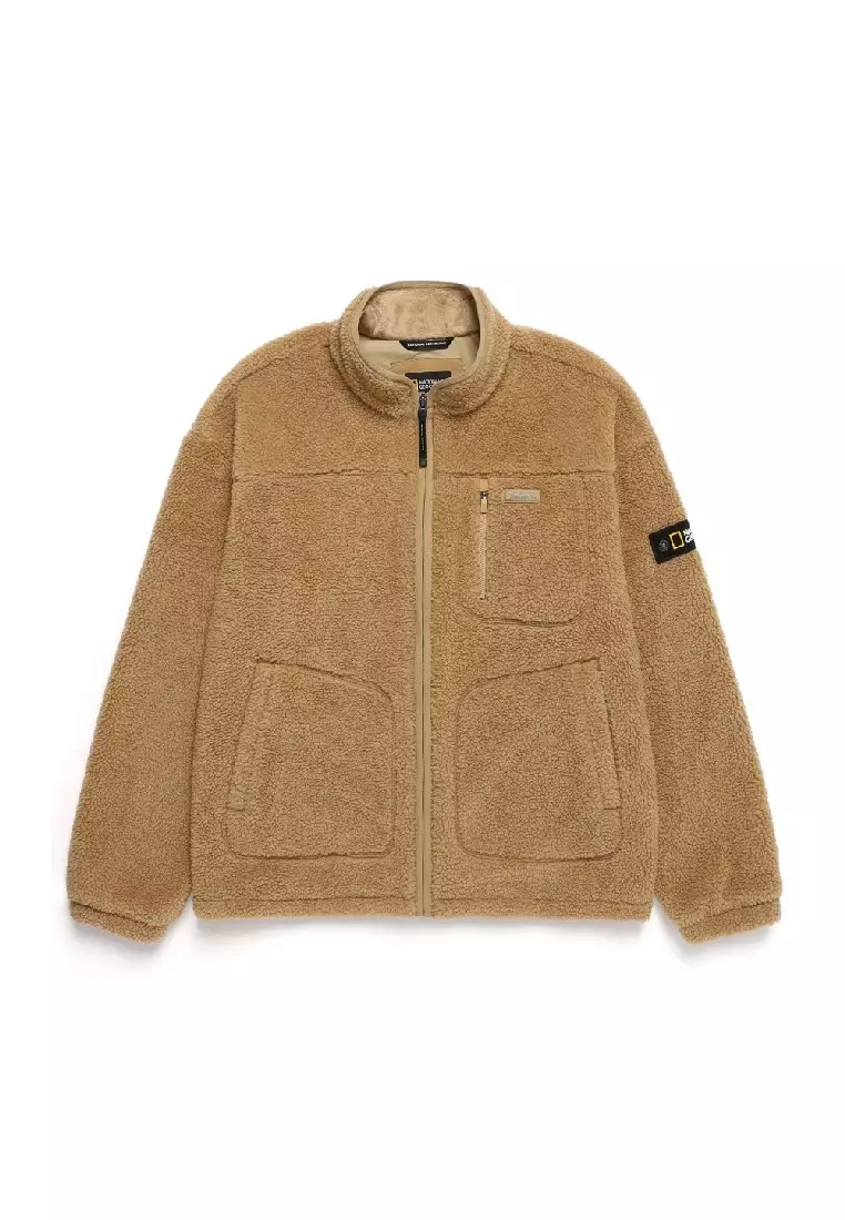 男女同款高領抓毛絨外套