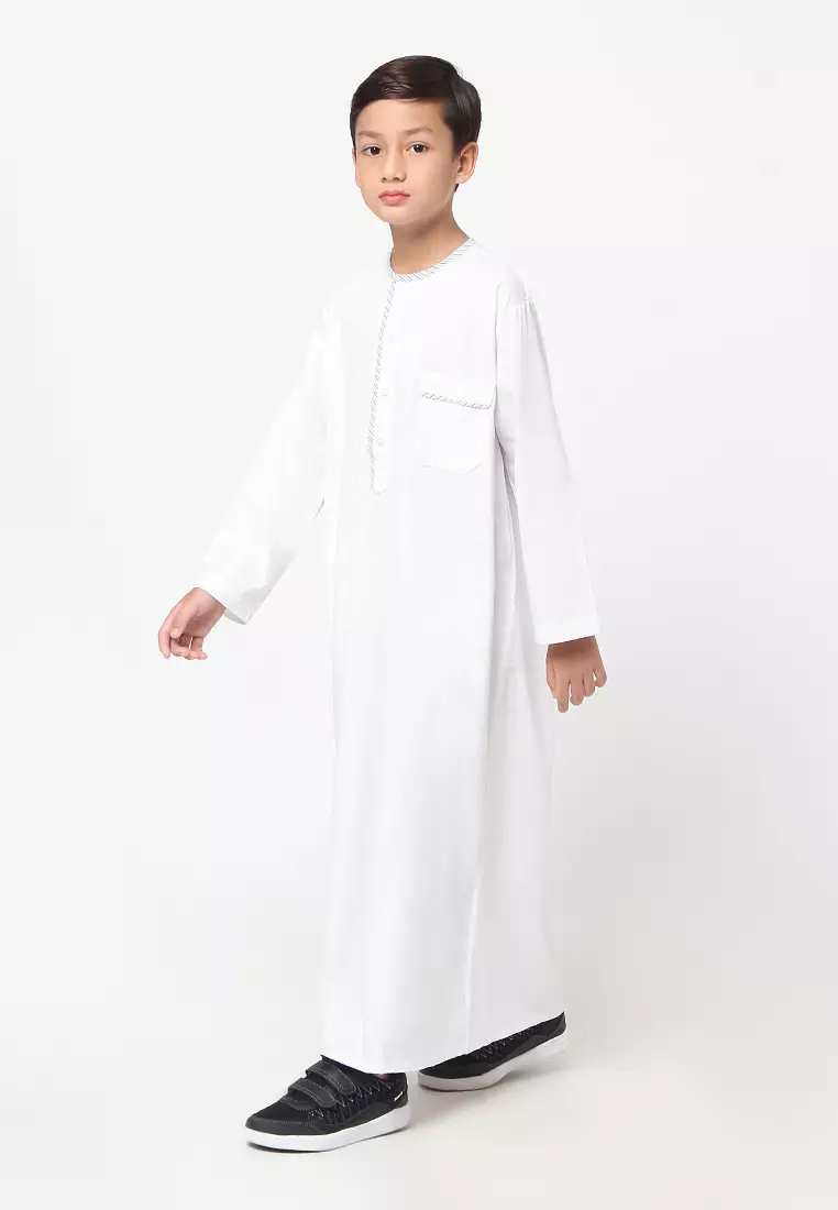 Gamis Jubah Anak Laki Laki GPA Yazid White