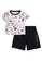 Jordan black Jordan Unisex Infant's Jumpman Fun Flight Short Sleeves Tee & Shorts Set (12 - 24 Months) - Black 45779KA49D221BGS_2