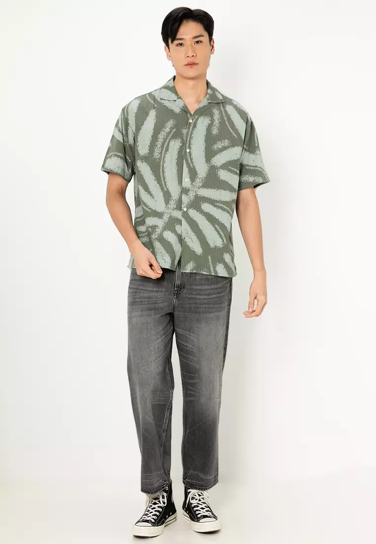 Alberto Seersucker Resort Short Sleeves Shirt