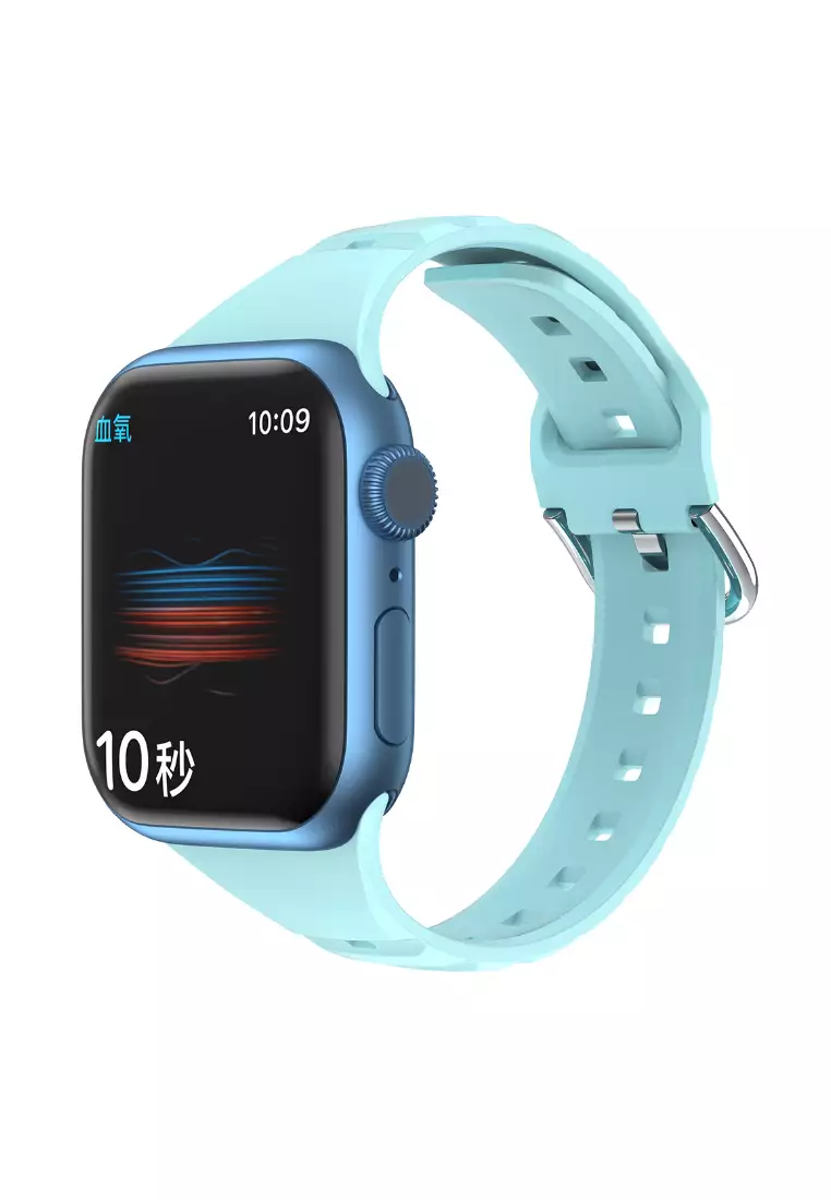 Buy Kings Collection Light Blue Silicone Wave Pattern Apple 38MM