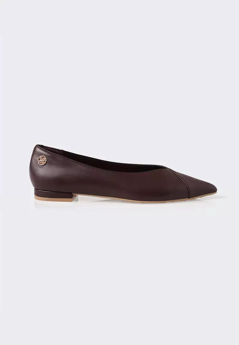 Ria Miranda Cappuccino Mina Pointed Shoes