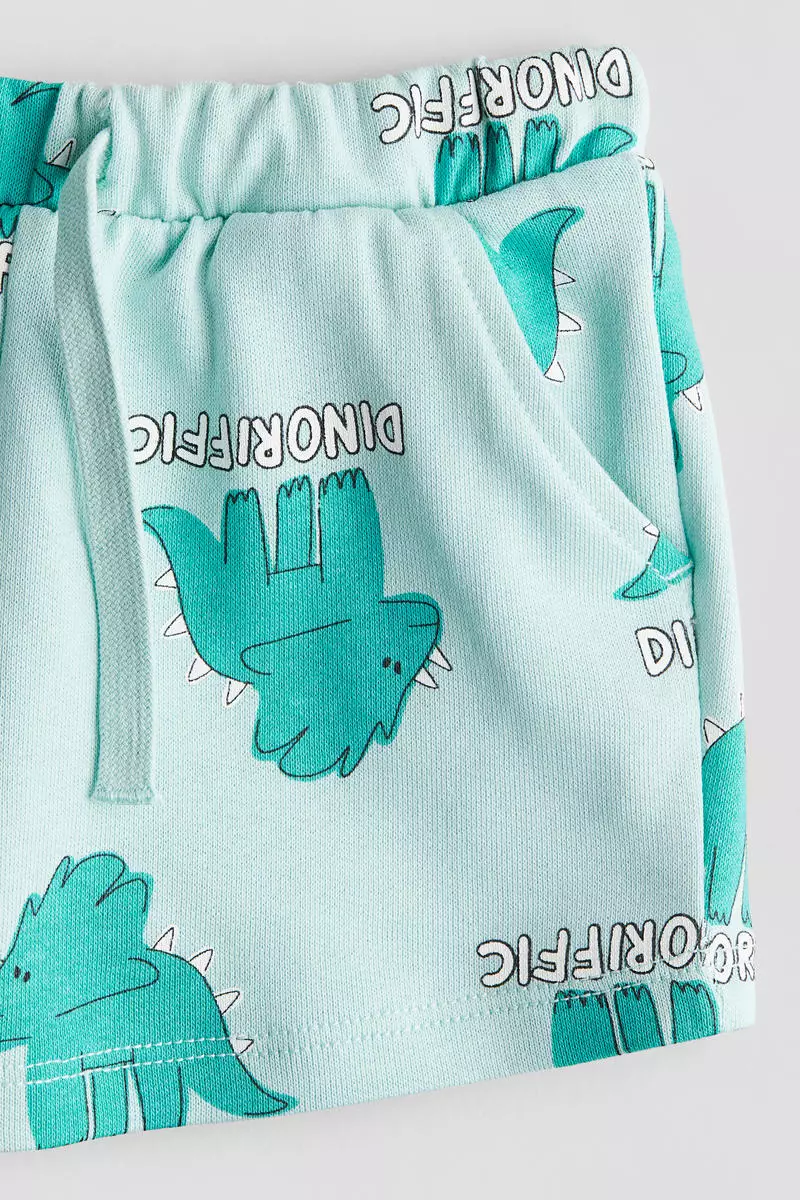 Printed sweatshorts