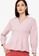 ZALORA WORK pink Fitted Waist Shirt CF873AA46B8FFDGS_3