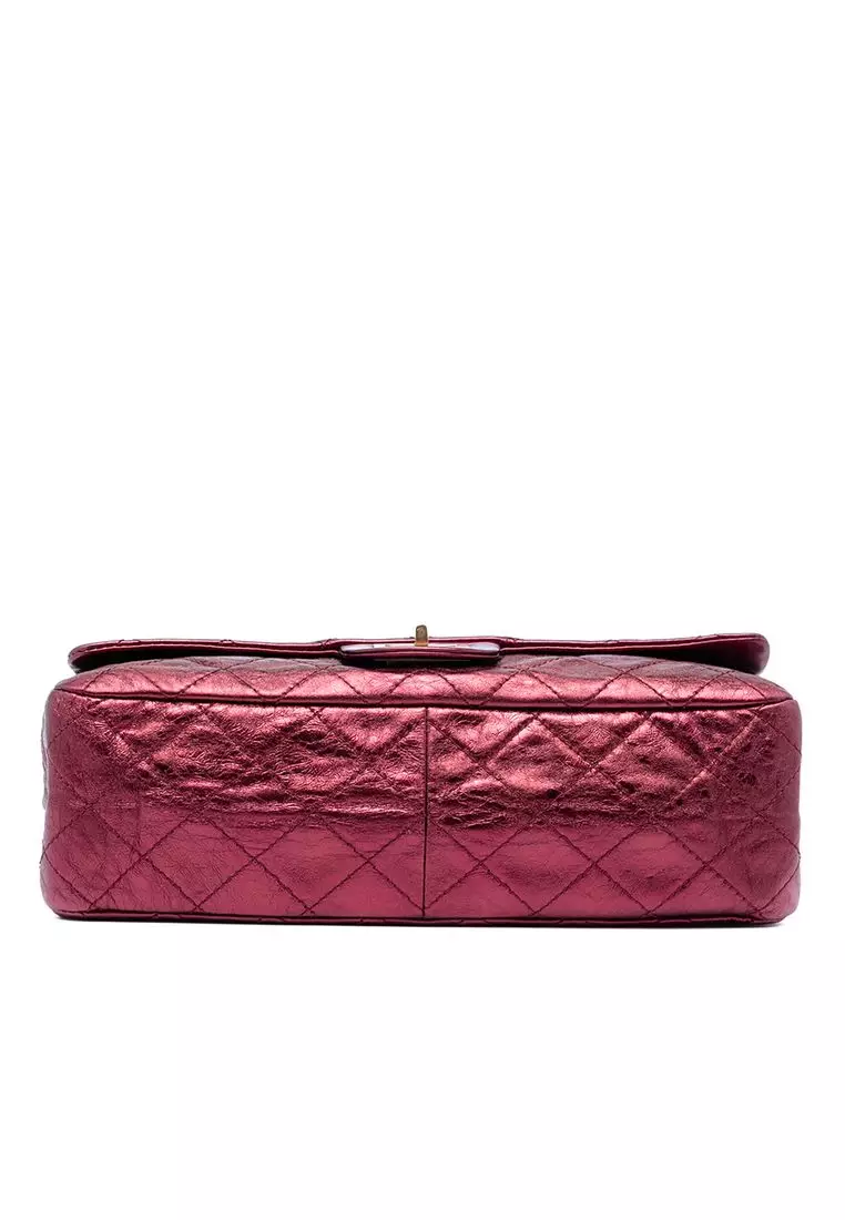 Pre-Loved Chanel Quilted Metallic Lambskin Reissue 2.55 Double Flap 227