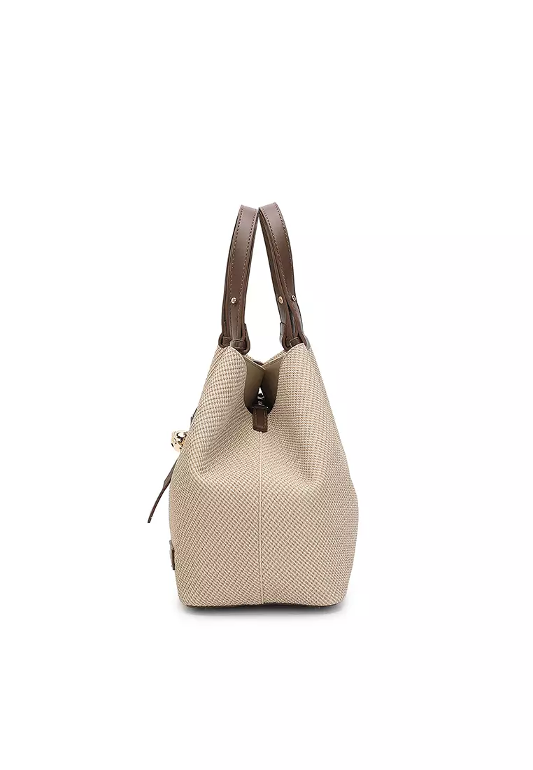Women's Top Handle Bag / Sling Bag / Crossbody Bag / Shoulder Bag (Tas Tangan Wanita / Tas Selempang Wanita / Tas Bahu Wanita) - Cokelat