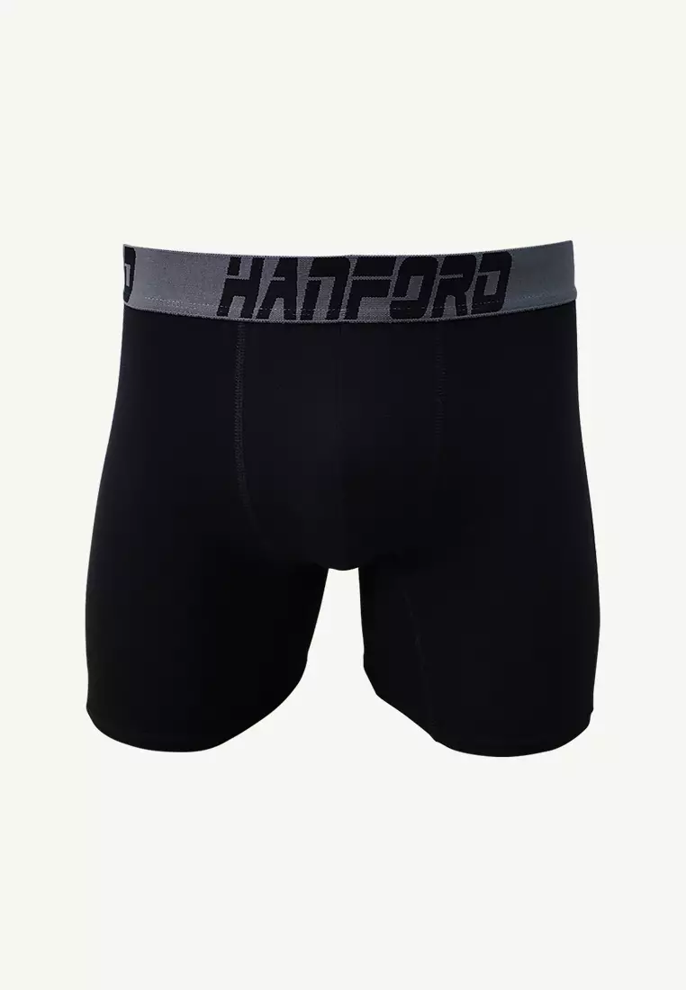 Athletic Men Compression Boxer Shorts Chase - Black (SinglePack)