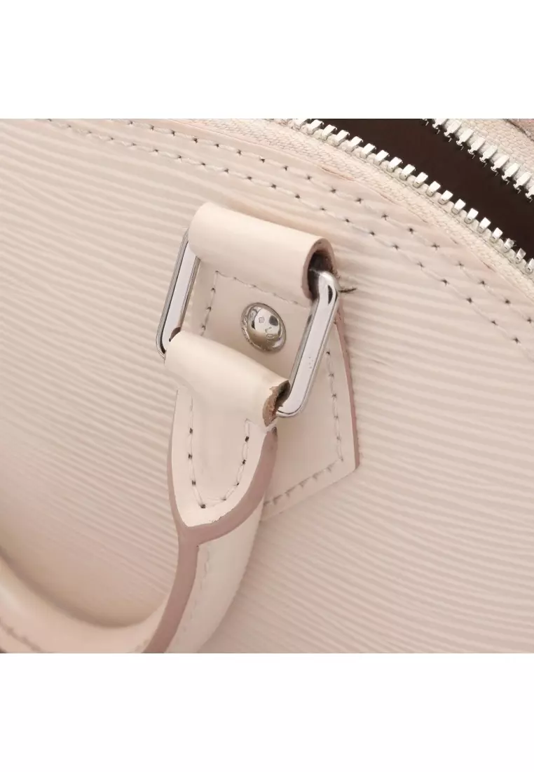 Pre-Loved Louis Vuitton Alma BB Epi Quartz Handbag leather ivory 2WAY