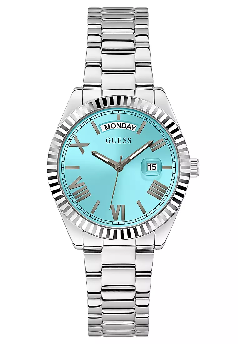 Guess GW0308L4 - Jam Tangan Wanita - Silver Blue - Stainless Steel