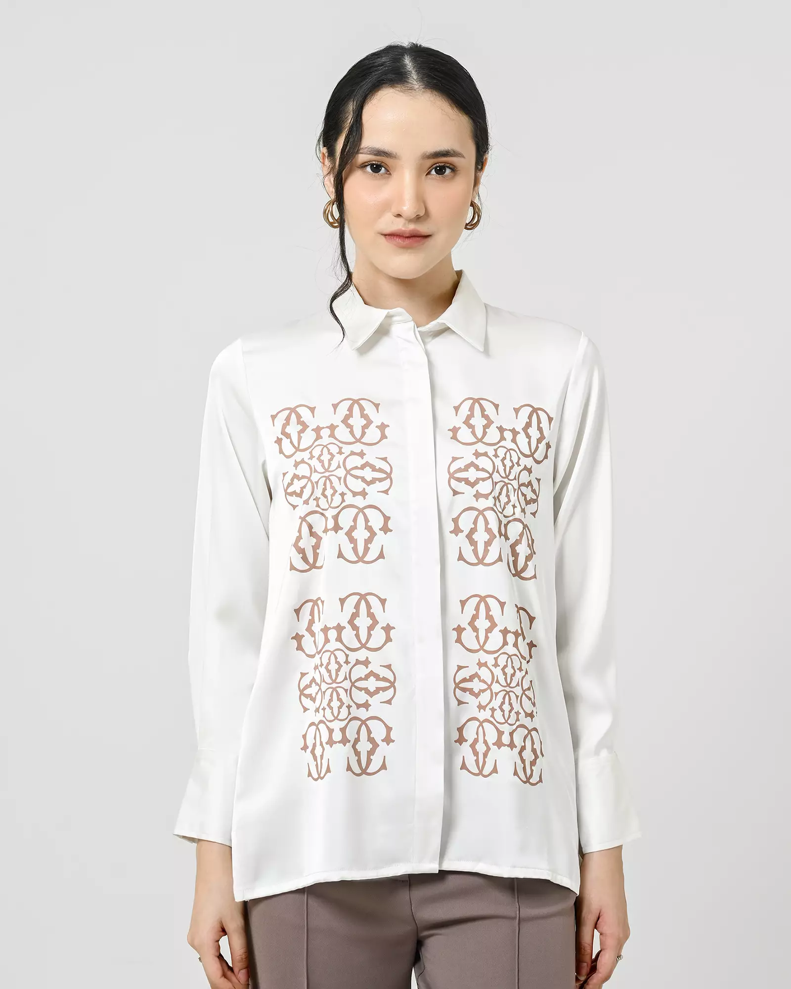 Geulis.id LITARIA SHIRT - Brokenwhite