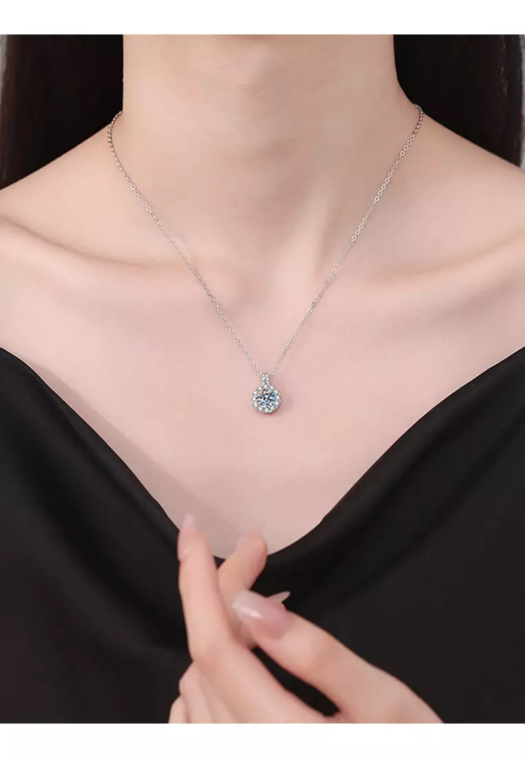 Kalung Wanita Original N003 Jewelry Berlian Zircon Fashion Necklaces Cewek Dilapisi Platinum