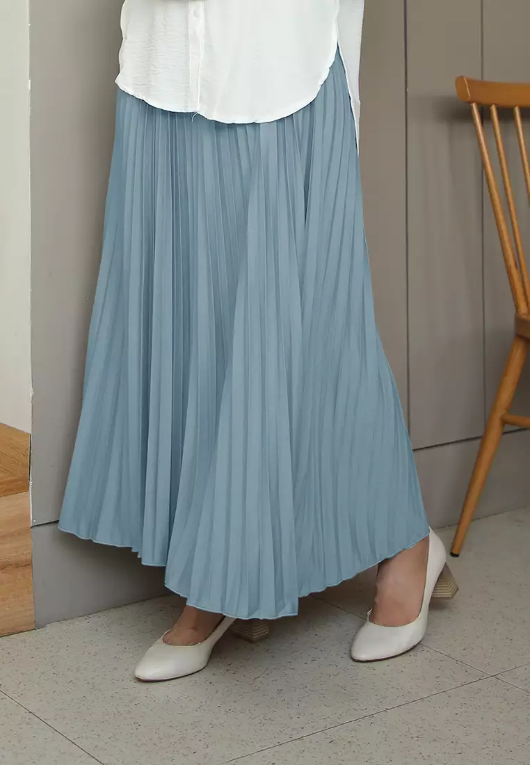 Cotton Bee - Rok Plisket Niana Aline Basic - Lilac Smoothies