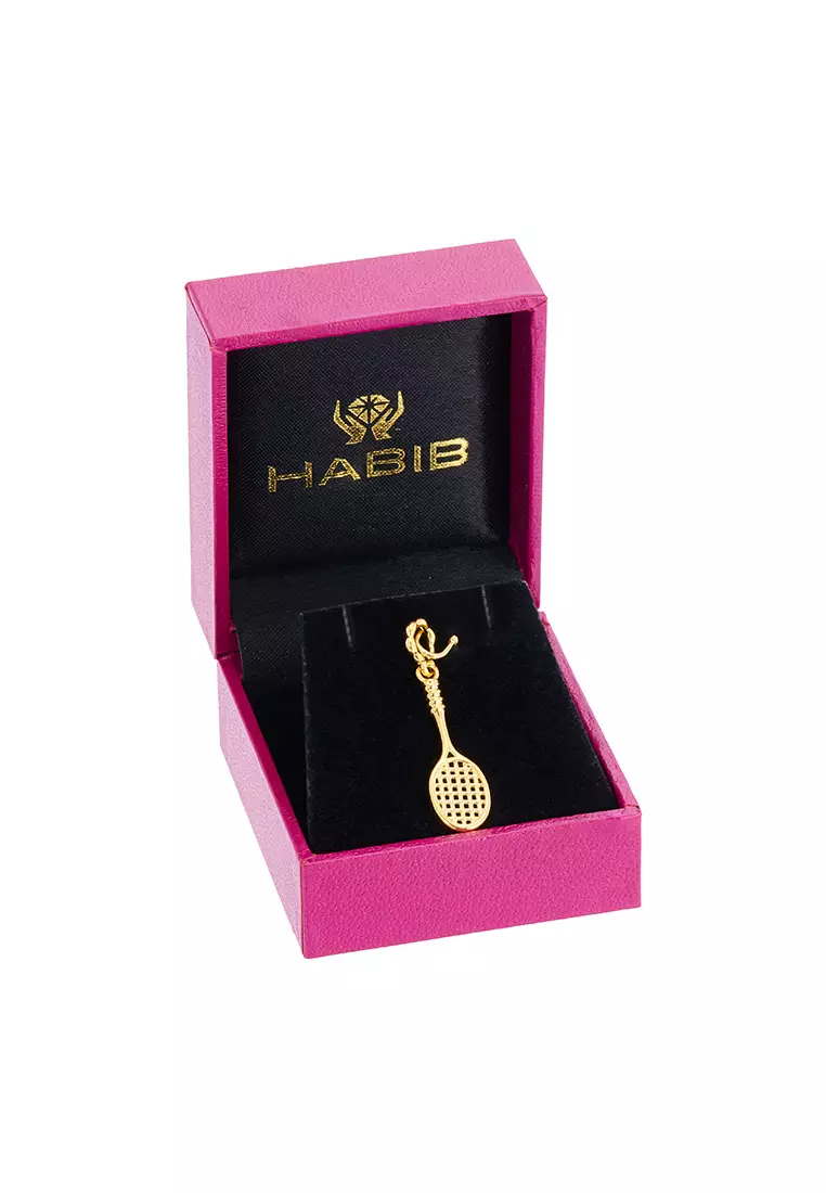 HABIB 916/22K Yellow Gold Charm (Racket) 6800010Y