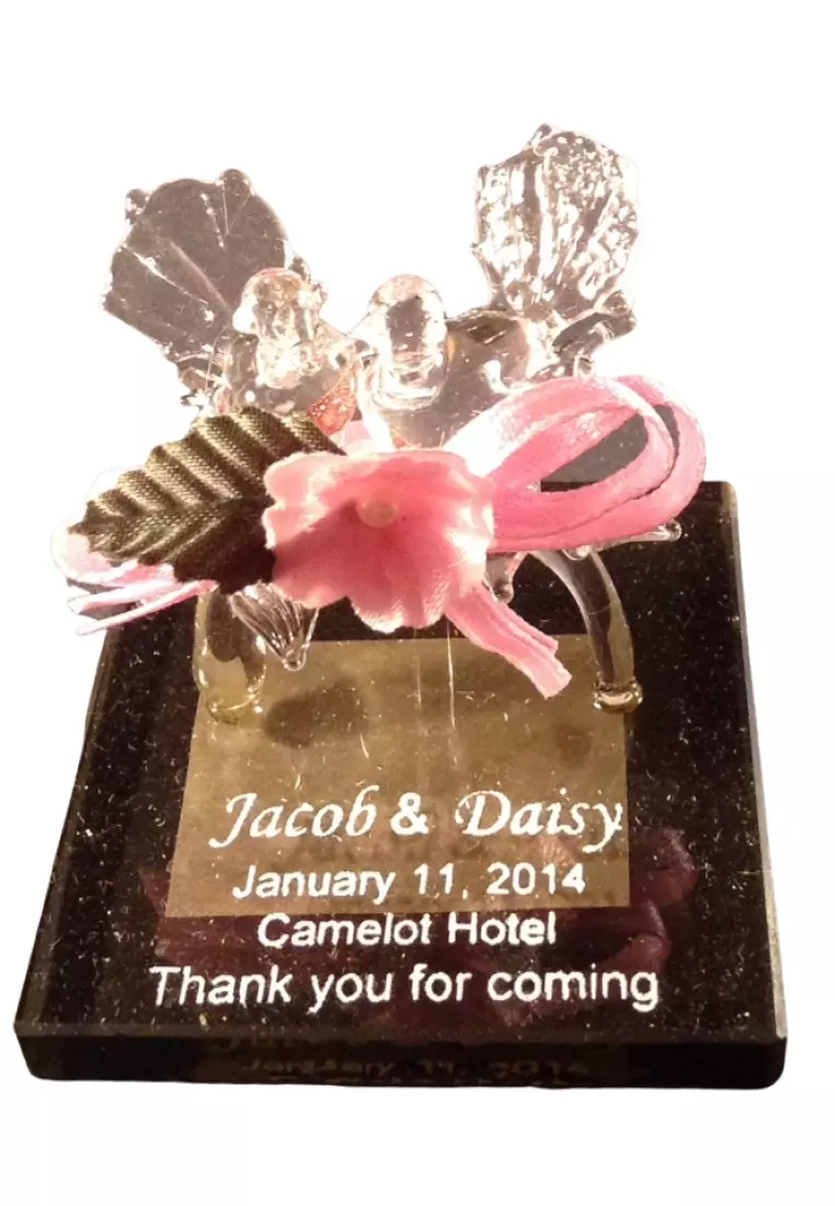 Buy LIMAN GLASS HANDCRAFTED INC. Happy Birds (Small) Wedding Pyrex