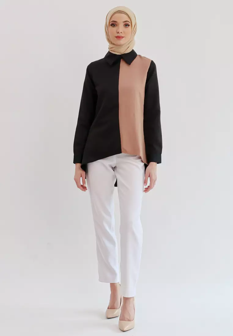 Kean Tunic In Black & Beige