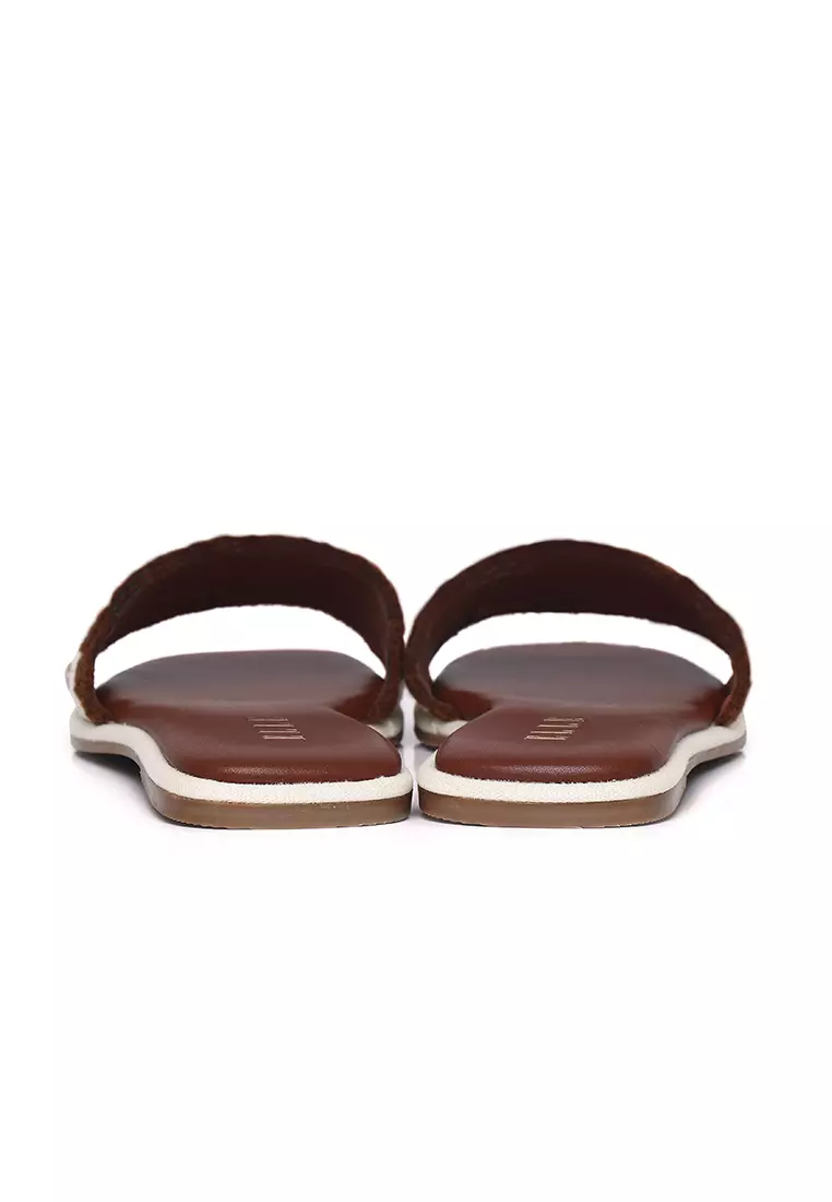 Mova Comfy Fit Footbed Microfiber Leather Sandals