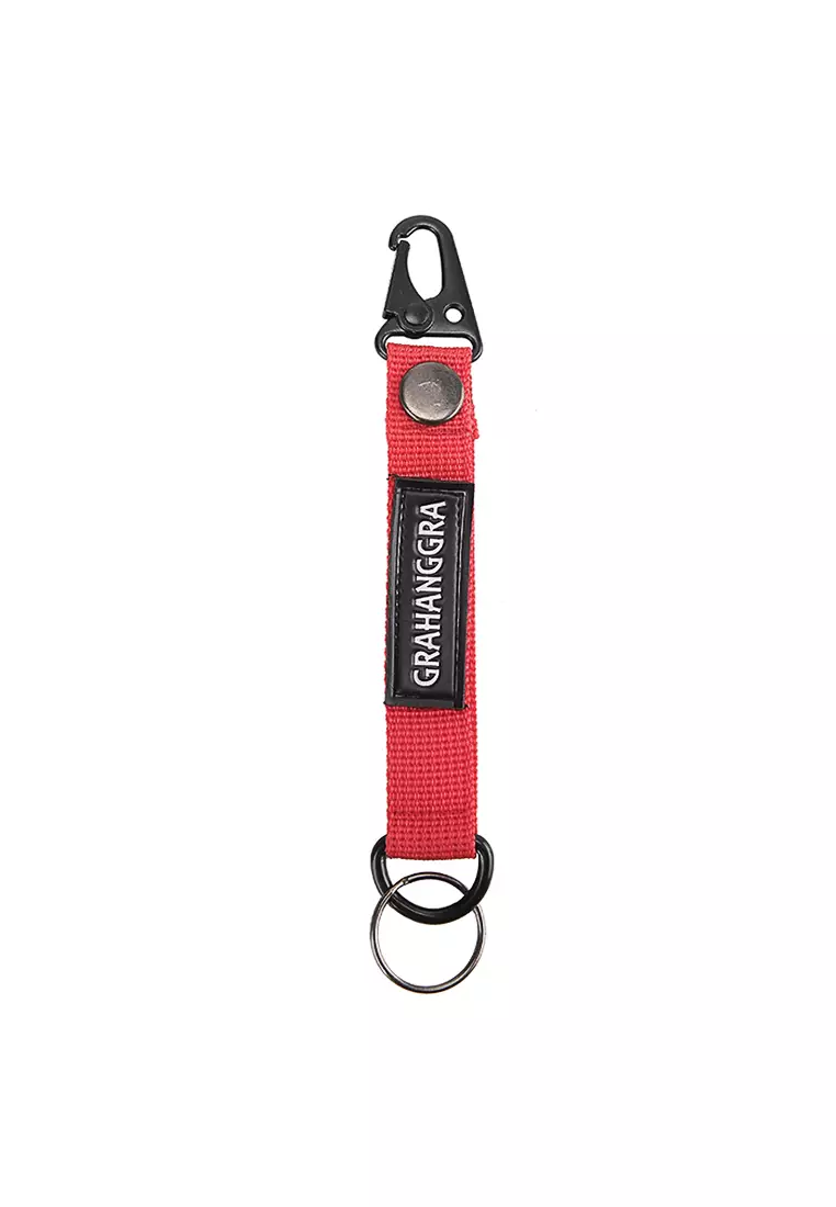 J'S Racing Nylon Embroidered Keyring – JDM Accessory For Honda Integra, Black