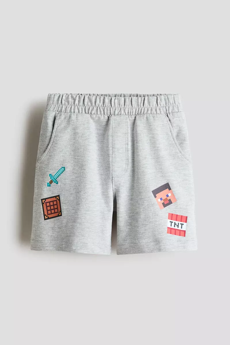 Printed sweatshorts