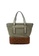 Shu Talk green DMR Bi-colored Synthetic Leather And Raffia Shoulder Tote bag 15717AC3715173GS_1