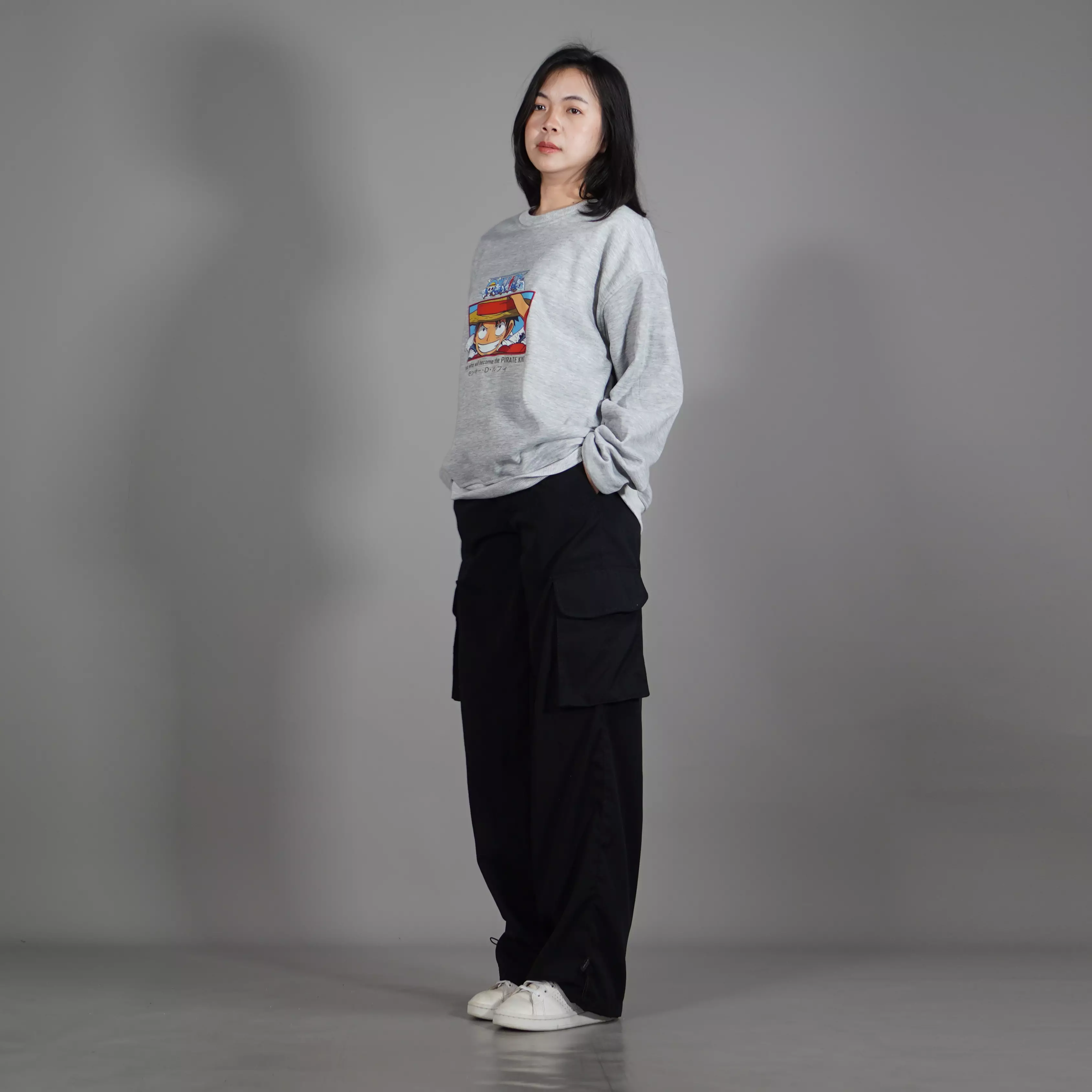  PIECE2 Crewneck One Piece Crewneck Anime Sweater Anime - Abu Muda