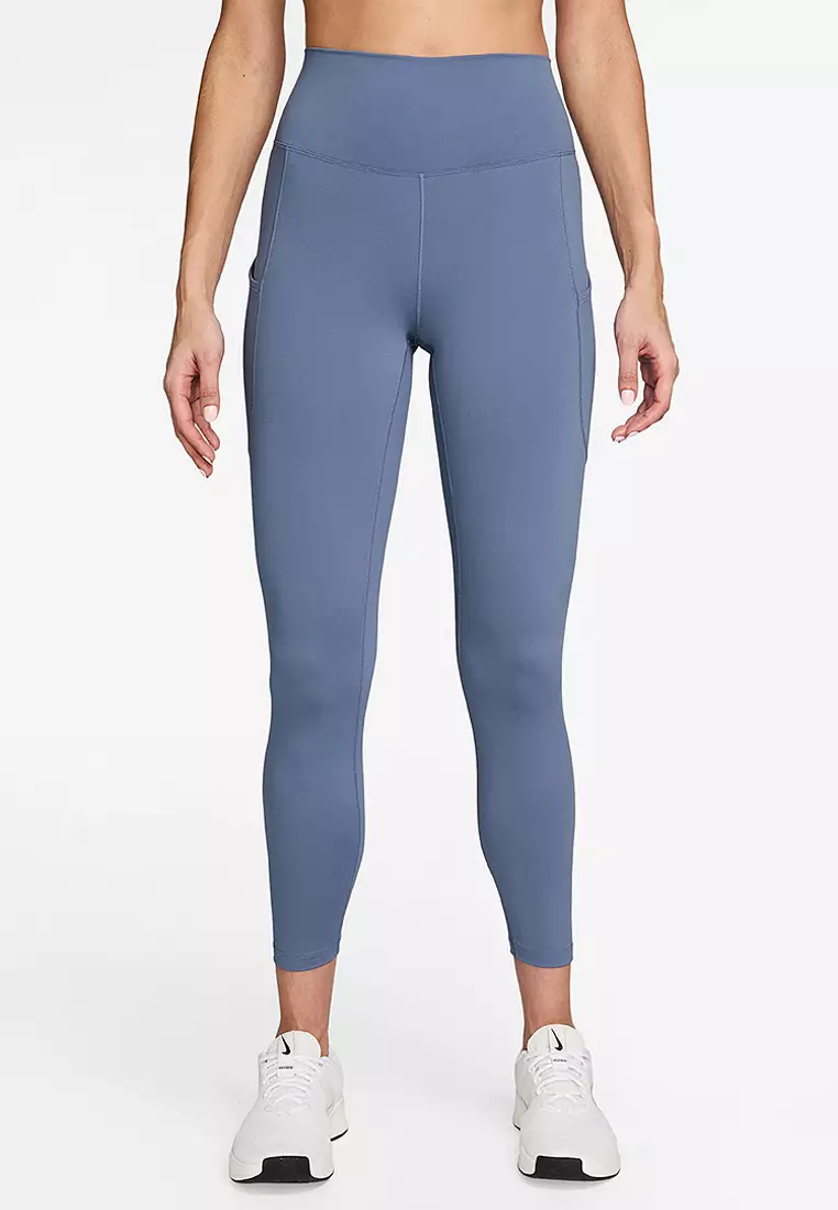 One Women's High-Waisted 7/8 Leggings With Pockets