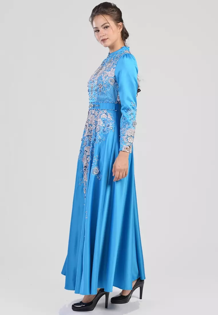 Bibiq Gamis Brokat Satin