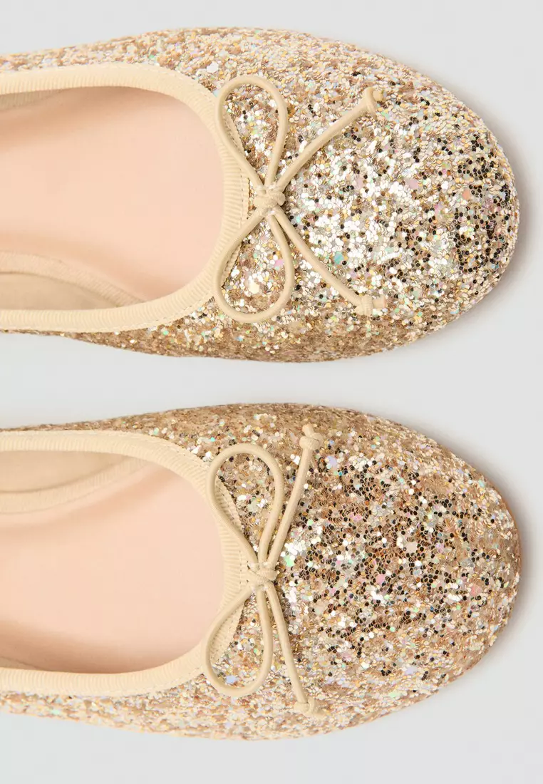 Glitter Ballet Flats