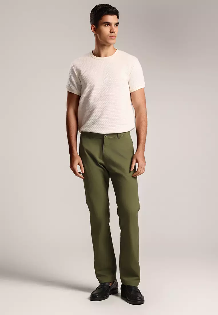 MOC Celana Panjang Pria Regular Fit JASPER - ARMY