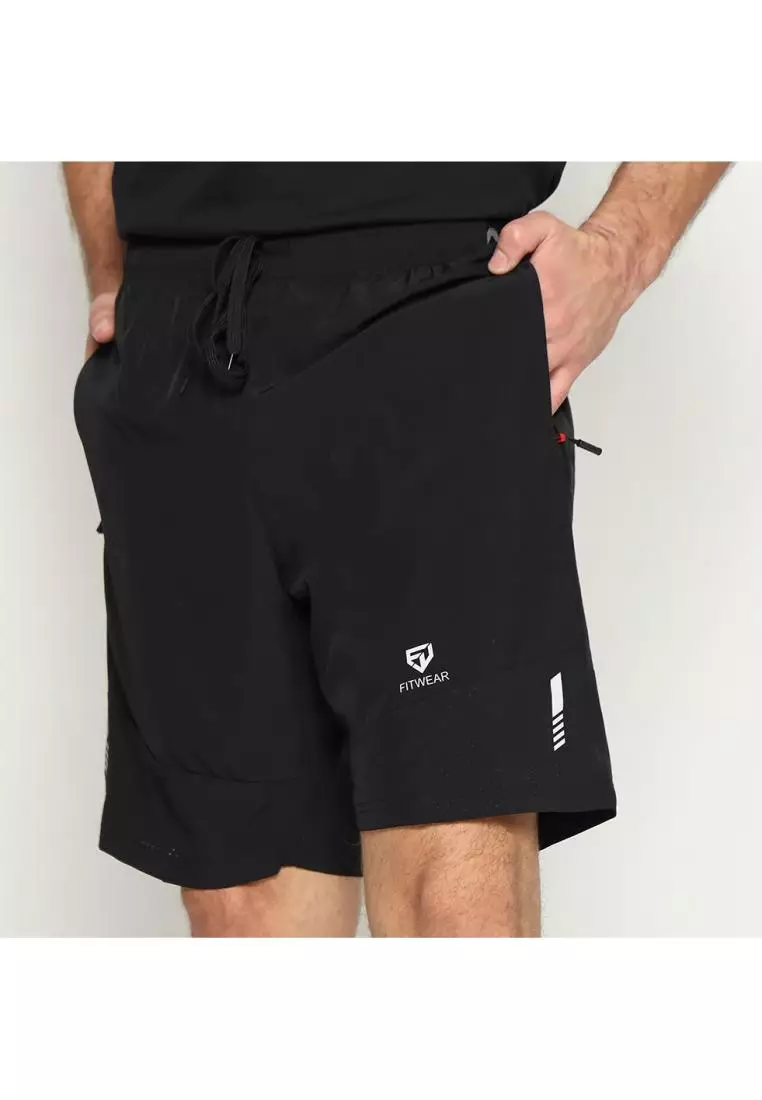 Fitwear - Celana Lari Dryfit Pria FITWEAR DYLAN PRINTED WAIST (FITWEAR) - BLACK