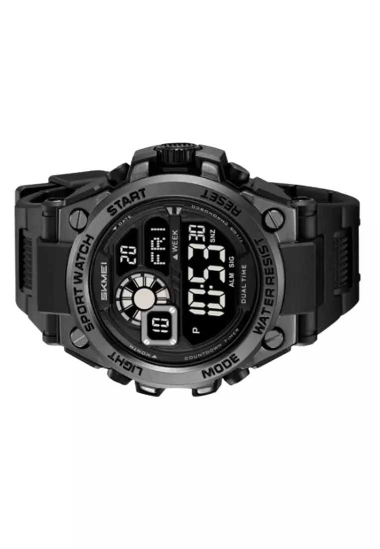 Jam Tangan Pria SKMEI 2318 Analog Digital Water Resist ORIGINAL - Army Green