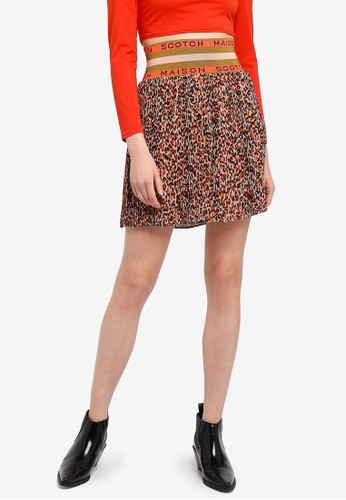 Jual Scotch Soda Pleated Skirt With Maison Scotch Waistband Original Zalora Indonesia
