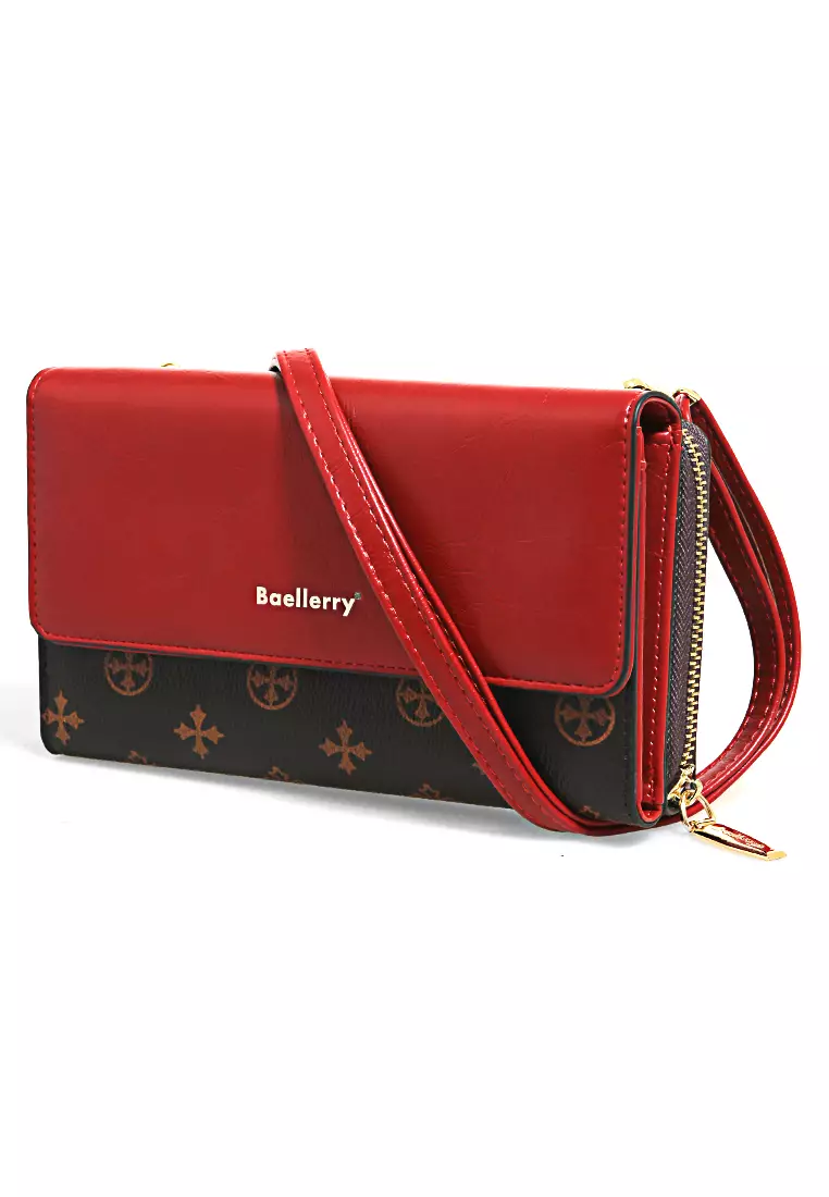 Dompet Wanita Model Panjang Long Wallet With Strap Handle Material Leather ORIGINAL