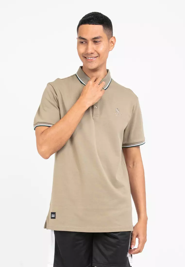 Forest Premium Weight Cotton Polo Tee 220gsm Interlock Knitted Polo T Shirt | 23761-48Olive