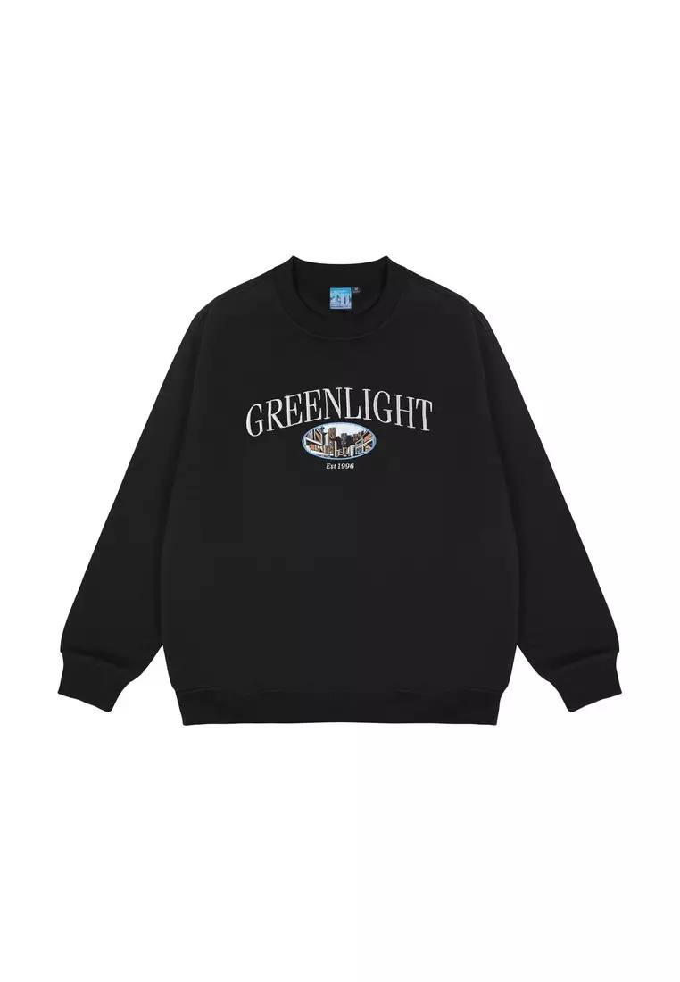Greenlight Men's Jacket Script Crewneck Sweatshirt Regular Fit French Terry Dakota HP-011025