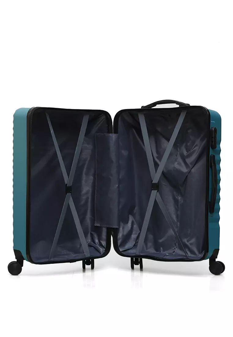 Isvara Tas Koper One Set Unisex Large Compartment Suitcase Number Code Locking Material Fiber ABS ORIGINAL - Tosca