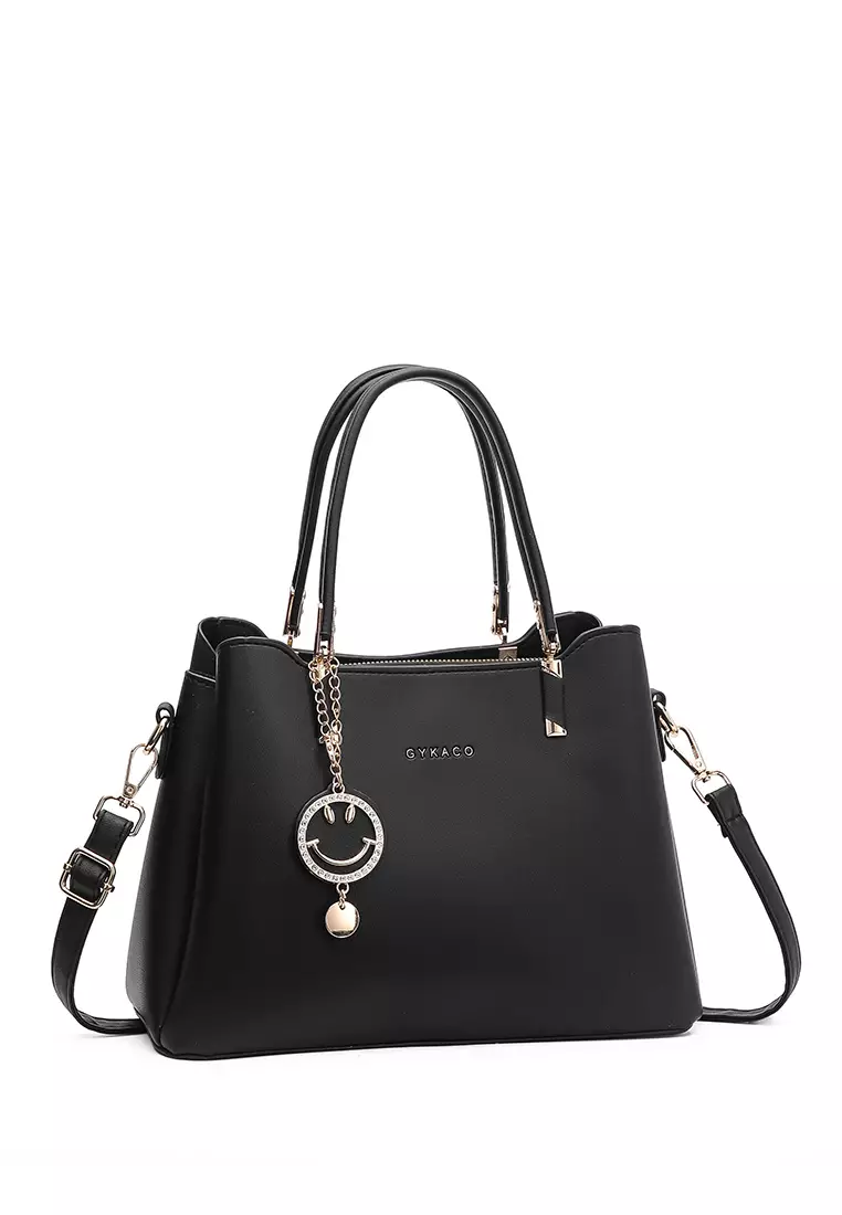 GYKACO WILLOW Black - Tas Wanita Hand bag - Fashion Top Handle Bag (Import)
