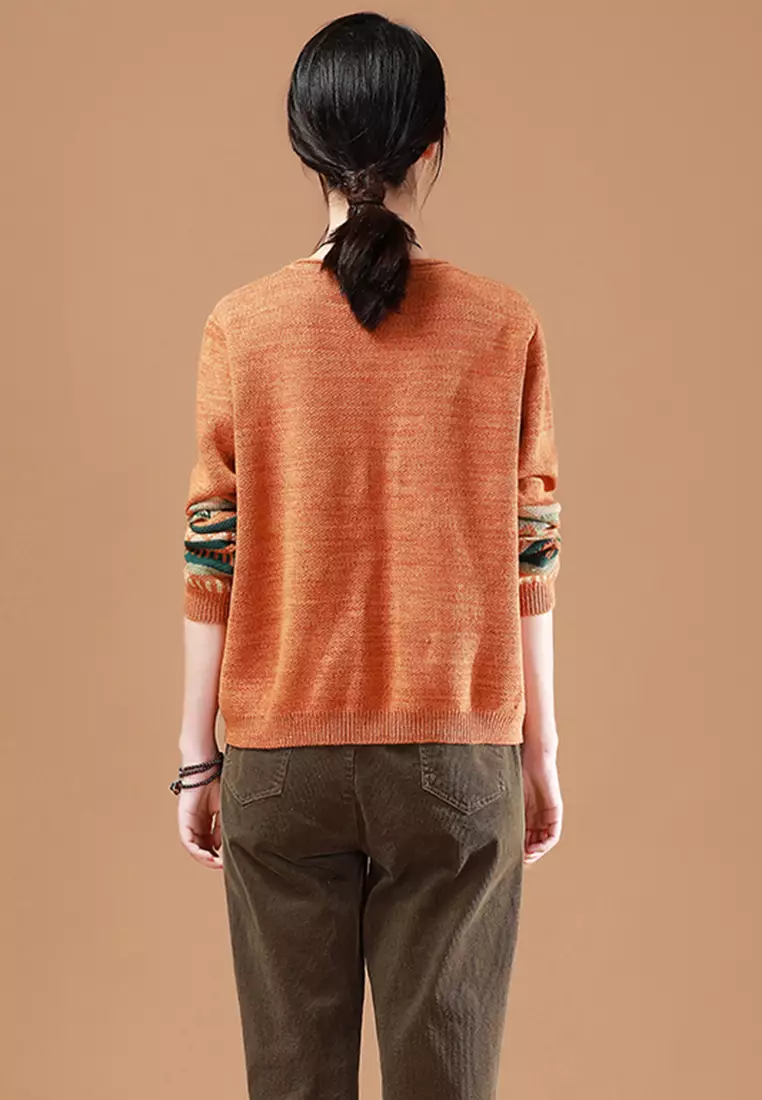 Girls hotsell orange sweater