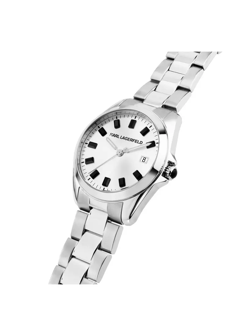【2 Years Warranty】KARL LAGERFELD 35mm Women's Bicolour Quartz Watch R0553101514