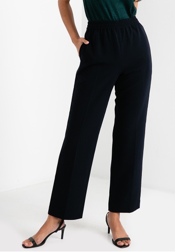 ck Calvin Klein navy Bi-stretch Twill Elasticated Pants 10F28AABA36671GS_1