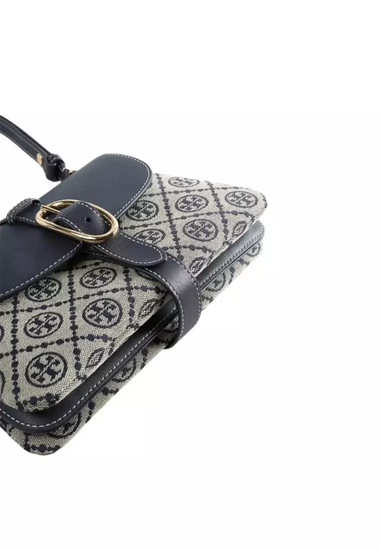 T Monogram Women's Shoulder Bag in Navy Color 178826