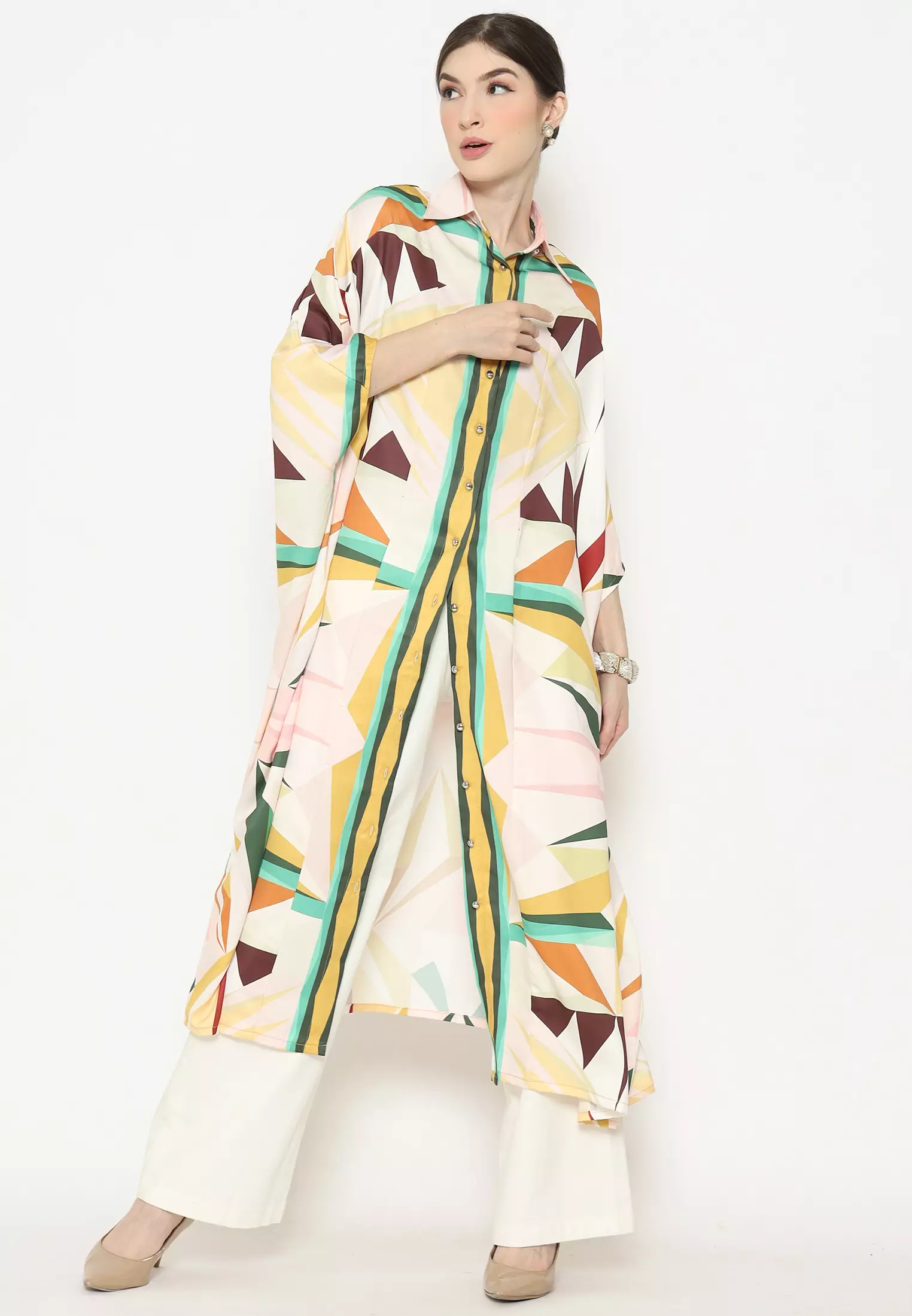 Kanzi Collared Kaftan